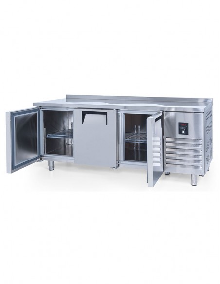 Comptoir réfrigéré 515 litres 3 portes avec dosseret