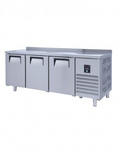 Comptoir réfrigéré 515 litres 3 portes avec dosseret 2