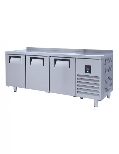 Comptoir réfrigéré 515 litres 3 portes avec dosseret